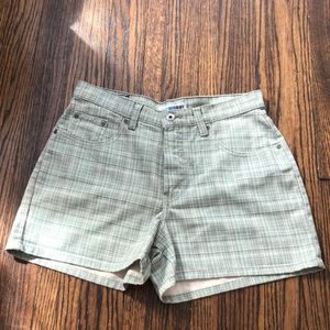Canyon River Blues Green Plaid Shorts